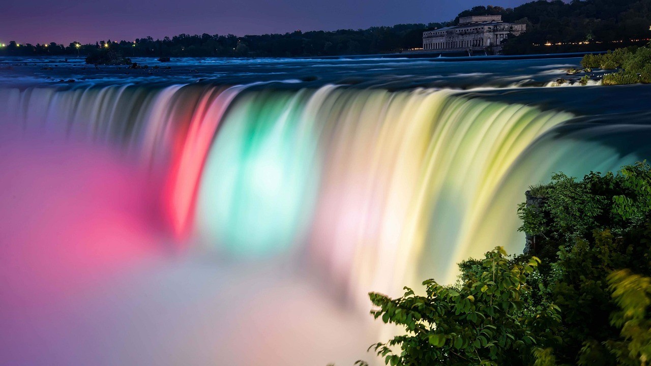 نیاگرا کے پار 13 niagra, falls, night, river, colors, niagra, niagra, niagra, niagra, niagra